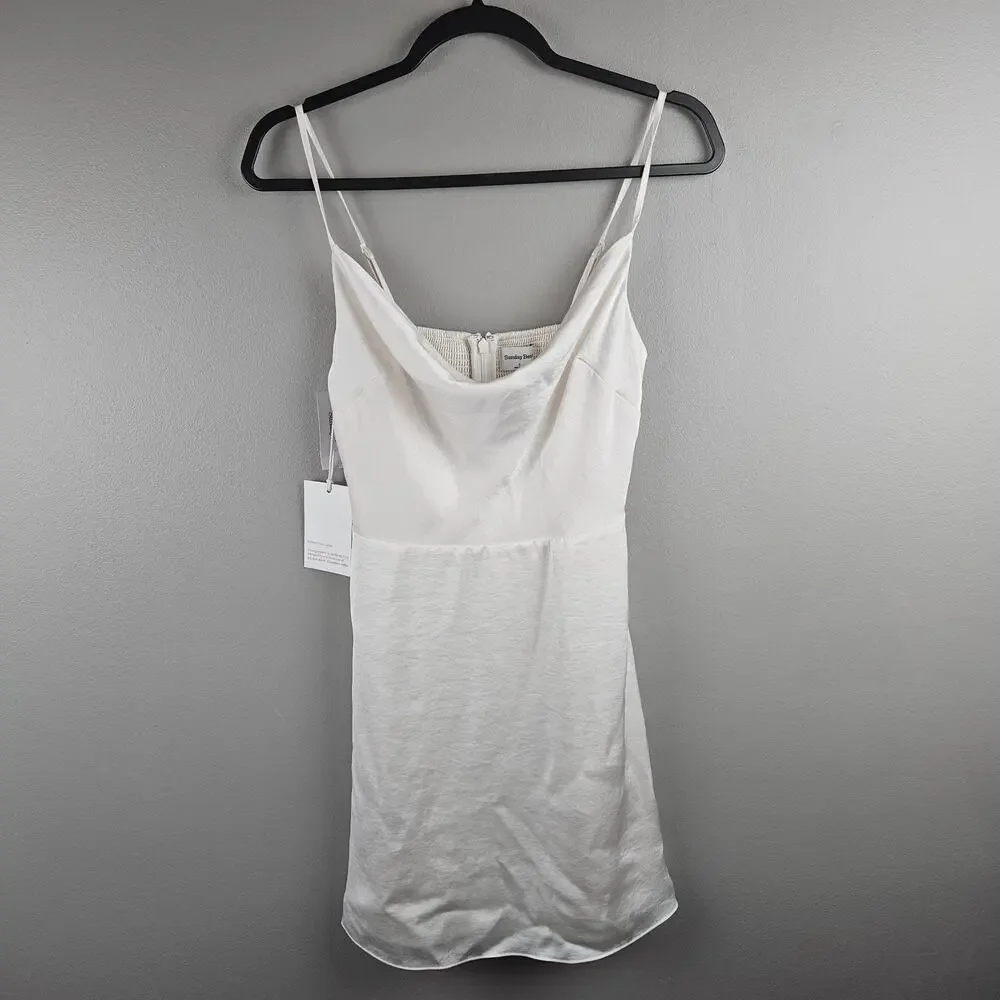 Aritizia Sunday Best Spencer Mini Dress Light Birch Size Small - Picture 1 of 11